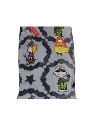 Peanuts VelvetLoft Throw Blanket 60"x70" Featuring Snoopy Halloween By Berkshire